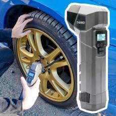 ボタン1つで車のタイヤの空気入れができる！充電式空気入れ「電動エアコンプレッサーmini」