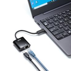 USB Type-Cポートをギガビット対応LANポートに変換！PD給電対応のLAN変換アダプタ