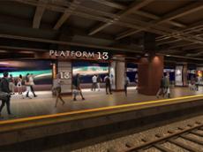 JR上野駅ホームに全長約100メートルの映像空間　「PLATFORM13」開業