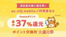 au PAY マーケットで「ポイント交換所 大還元祭」　最大37％還元や5万円割引クーポン配布も