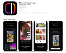 Instagramが動画編集アプリ「Edits」発表、Xに「動画」タブも　米国でTikTok停止のタイミングで