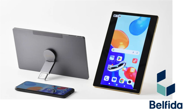 Belfida ONE 双方向タブレット型モニター スマホを大画面で操作 ワイヤレスで双方向操作できるタブレット型