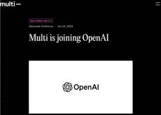 OpenAI、企業向けWeb会議ツールのMultiを買収