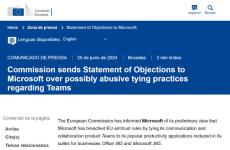 EU、Microsoftに独禁法違反の「予備的な異議告知」　Teamsの365バンドルで