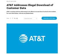 AT&T、新たなデータ侵害で“顧客のほぼ全員”の通話記録を盗まれる