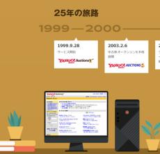 ヤフオク25周年　あのころのロゴ＆トップ画面を再現、特設サイト公開