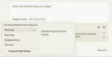 AntrhopicのClaude、応答スタイルのカスタマイズが可能に