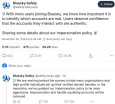Bluesky、なりすまし対策強化中　認証方法追加も