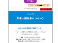 PayPayの初売り・お年玉キャンペーンかたるフィッシングに注意　「最大1万ポイントゲット」などとうたい偽サイトに誘導