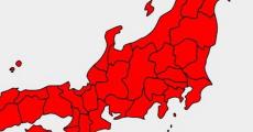 日本地図で「これまで“気温37度以上”を観測した都道府県」を赤く塗ったら……　唯一の“意外な空白県”に「マジかよ」「転勤したい」
