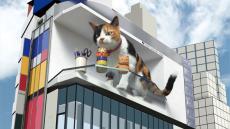 「猫が上がるところに大事なモノを置かないで」って言ったのに～　新宿“3D猫”新作が猫あるあるで共感集まる