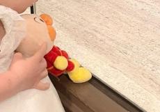 1歳娘が“おともだち”の「アンパンマン」を窓際に連れていって……　尊すぎる“意図”にキュンと来る人続出　「天使すぎます……」