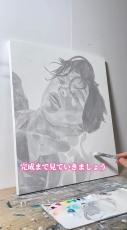 “光る絵”に「絶対ライト仕込んでる」と疑いの声→作者からのアンサーが説得力100％　「実力で証明」「すっっっごい綺麗」と310万再生