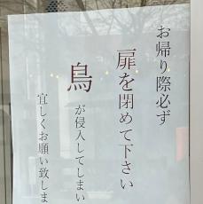 「新年初笑いこれ」　注意喚起の張り紙をよく見ると……“まさかの語尾”に26万いいね　「縦ロールしてそう」