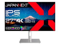 JAPANNEXT、4辺フレームレスデザインを採用した27型4K液晶ディスプレイ　Amazon限定