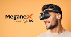 「VRChatユーザーのために開発」──8K対応で約185g未満のVRヘッドセット「MeganeX superlight 8K」発表