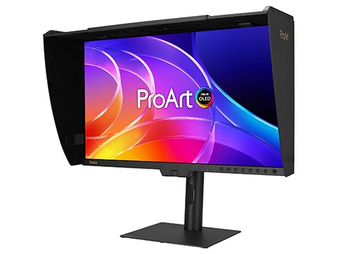 ASUS、フラグシップ仕様のクリエイター向け26.5型4K有機ELディスプレイ