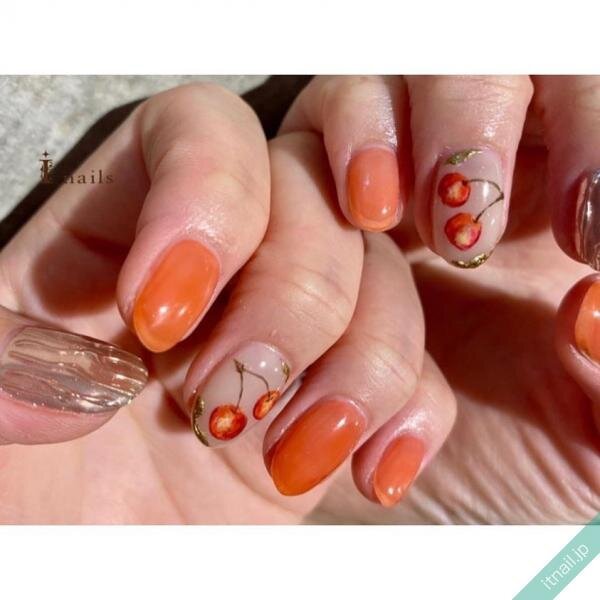 さくらんぼのハンド フットネイル特集 大人可愛いデザインにトライ 記事詳細 Infoseekニュース