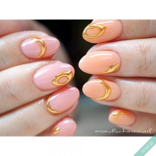 ゴールド使いがオシャレ アシンメトリーネイル デザイン集 記事詳細 Infoseekニュース