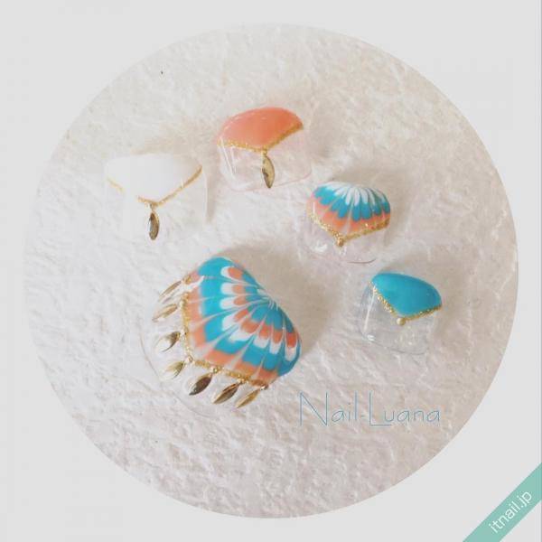 本格的なのに意外と簡単 ピーコックアートでつくるフットネイル 記事詳細 Infoseekニュース