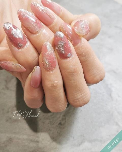 輝くハートネイルにきゅん♡【ラメ・ミラー・マグネット】で作る
