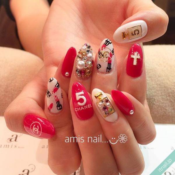 あみ　ネイルパーツ　6点 ネイルパーツ 5個入 プレート フレンチ あみあみ ネイル ジェルネイル