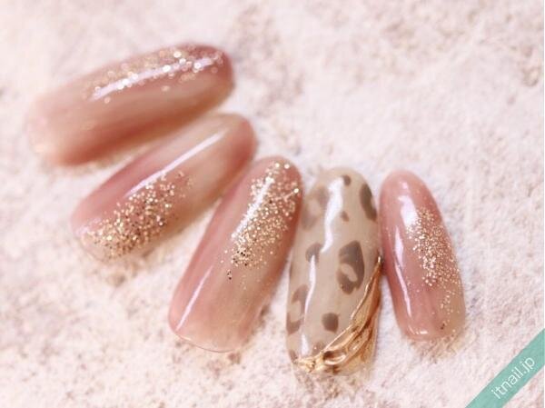 大人なカラーで楽しむのが吉♡上品レオパードネイル7デザイン