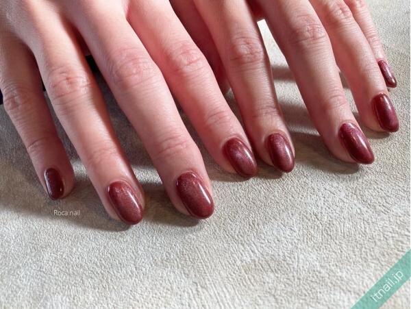 あずき ネイルアート用品 秋冬は「あずき色ネイル」が気分♡このこっくり感、くせになる