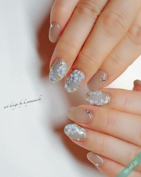 【秋冬】ツイード×くすみカラー♡ネイルチップ e39aaf8783299f1ce080fb455809b5