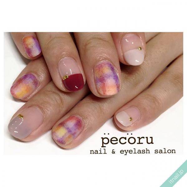 秋ネイルの定番 チェック柄ネイルの人気デザイン 記事詳細 Infoseekニュース