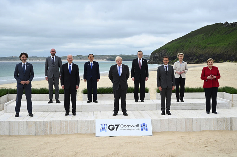 G7首脳宣言、中国名指しは１か所のみ