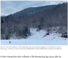【海外発！Breaking News】警告を無視したスキーヤー、雪崩に巻き込まれた緊迫の映像（米）＜動画あり＞