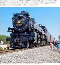 【海外発！Breaking News】自撮りしようと線路に近づきすぎた女性、蒸気機関車にはねられ死亡（メキシコ）＜動画あり＞