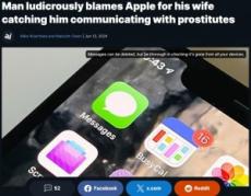 【海外発！Breaking News】「削除したメッセージが残っているせいで離婚した」Apple社に約10億円の賠償金求める（英）