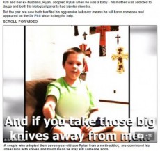【海外発！Breaking News】親も手に負えず。血とナイフに憑りつかれ、自ら指先を切り落とした7歳児。（米）