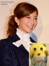 【エンタがビタミン♪】安田美沙子、友人の結婚式でふなっしーと遭遇。ご祝儀を携え、あの姿でお祝いに駆けつける。