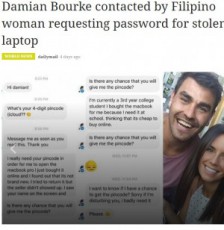 【海外発！Breaking News】MacBookを盗まれた男性のもとに「PINコードを教えて」のメッセージ届く（豪）