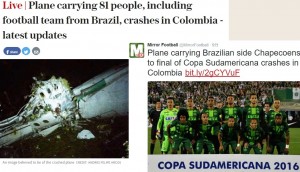 海外発 Breaking News 燃料切れが原因か ブラジルのサッカーチームを乗せた飛行機が墜落 記事詳細 Infoseekニュース