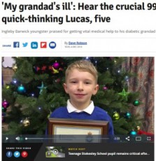【海外発！Breaking News】お手柄5歳男児！　意識不明の祖父を救うため冷静に緊急通報（英）