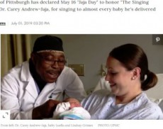 【海外発！Breaking News】40年で8,000人の赤ちゃんに子守唄　「命の誕生」を歌で祝う医師（米）＜動画あり＞