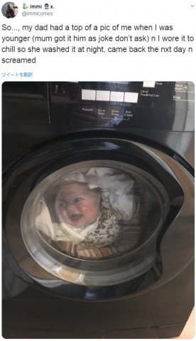 海外発！Breaking News】洗濯機の中にいる幼児の姿に母親が悲鳴、のち