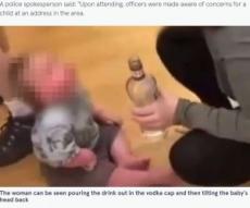 【海外発！Breaking News】乳児にウォッカを飲ませたカップル、動画拡散で逮捕（英）＜動画あり＞