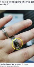 【海外発！Breaking News】結婚指輪に反射して映った不気味な人影を「他界した曾祖父」と信じる女性（英）