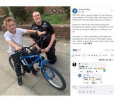 【海外発！Breaking News】少年に警察官が「ちょっと貸して！」　子ども用自転車で強盗犯を追いかける（英）＜動画あり＞