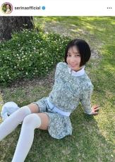 芹那、超ミニ×網タイツの美脚あらわチャイナ服　「なになにこの可愛さ」「お団子可愛い」