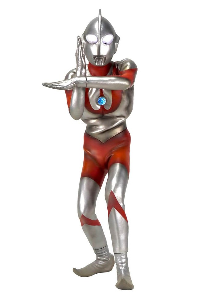 目とカラータイマーが発光　ソフビ「ウルトラマン」Bタイプ