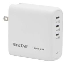 PD140W対応のUSB充電器　　USB-Cを3ポート装備、最大140W出力