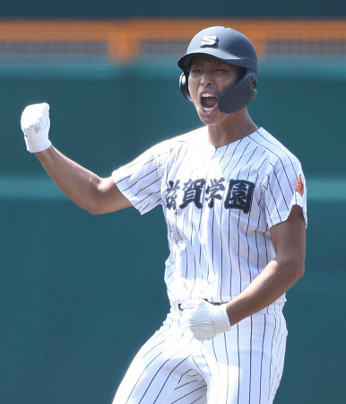 滋賀学園が２回戦へ　高校野球