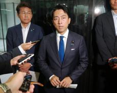 自民・小泉氏、経団連会長と会談