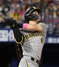 佐藤輝が決勝ソロ　プロ野球